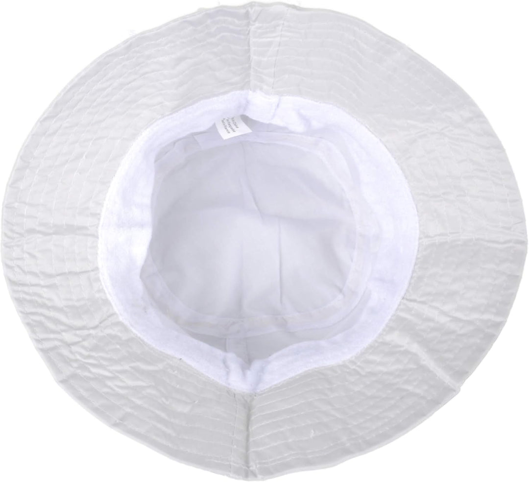 Toutacoo. Regenhut. Regenbob. Einstellbar. Nylon-Look M-L 06-weiss, M-L 06-weiss