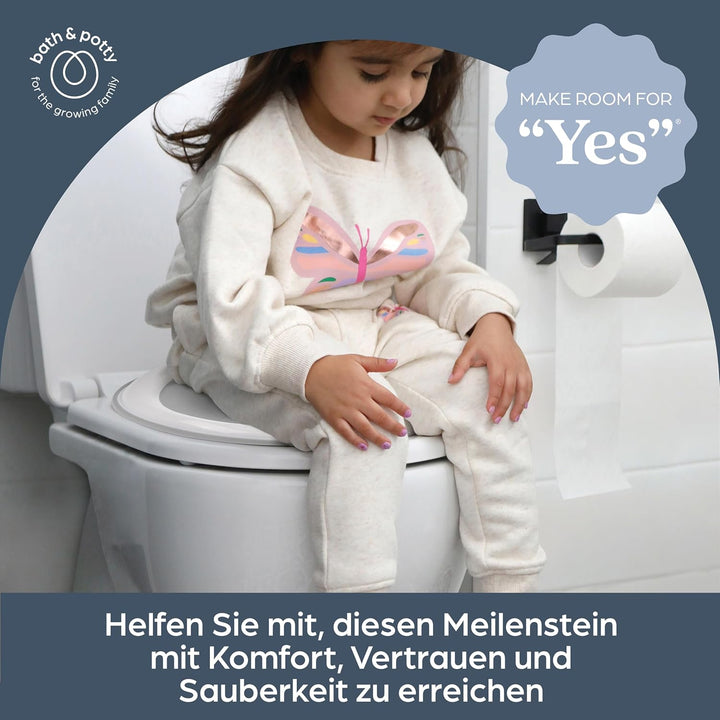 Dreambaby EZY- Potty Training WC-Sitzauflage, rutschfest und ideal für Reisen, grau, WC-Trainingssit