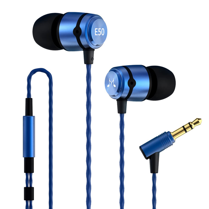 SoundMAGIC E50 Wired Earbuds Without Microphone, In-Ear HiFi Earphones, Noise Isolating Headphones,