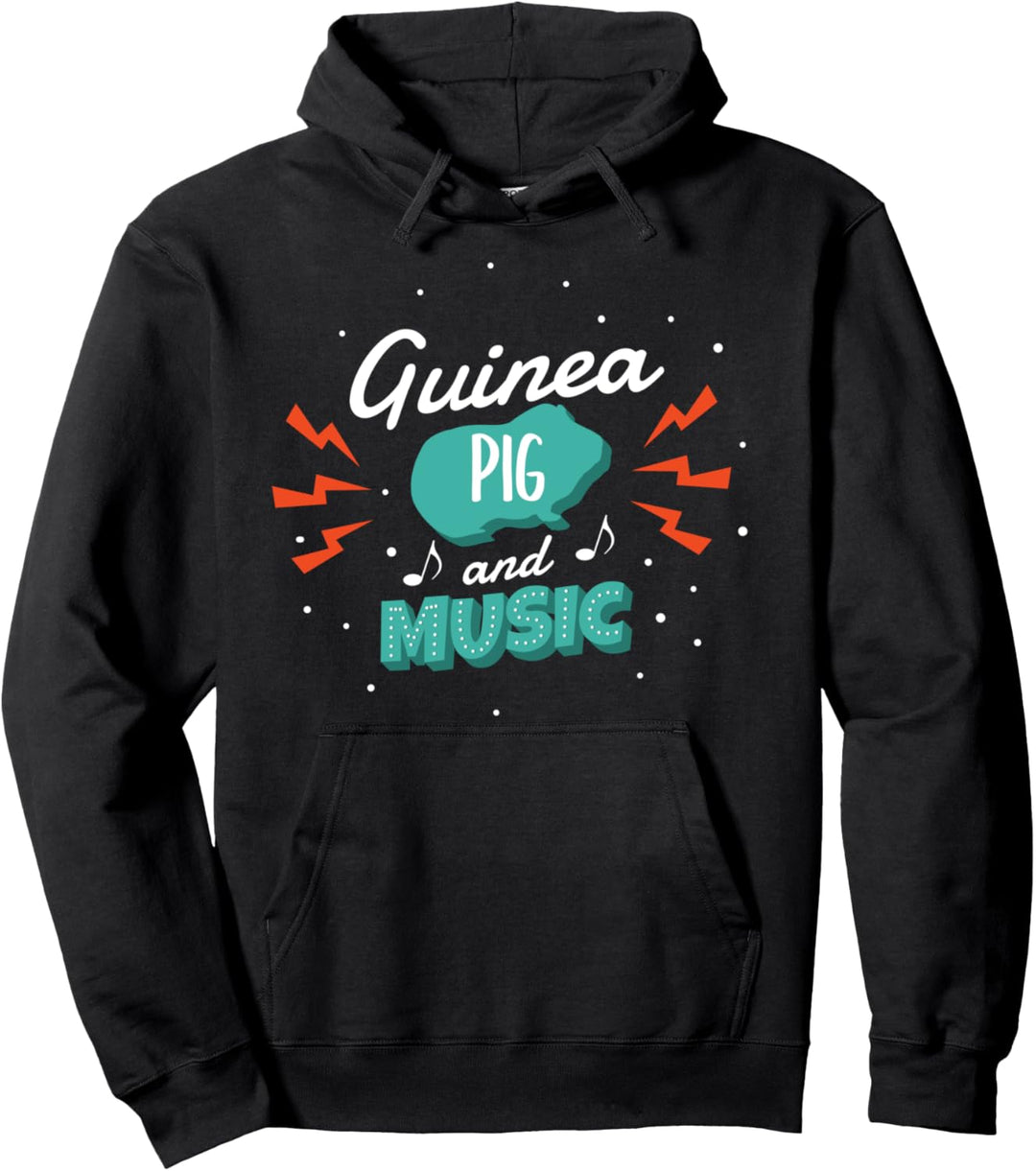 Meerschweinchen und Musik Musikalischer Nager Pullover Hoodie