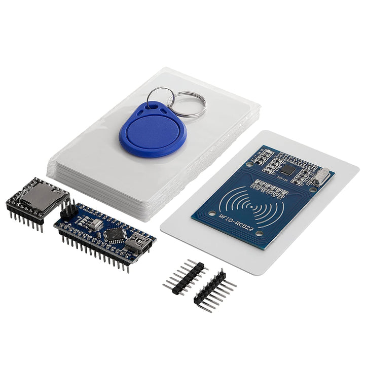 TonUINO Set (Mp3 Player, AZ-ATmega328-Board, RFID Kit und 13,56 MHz RFID Karten) kompatibel mit Ardu