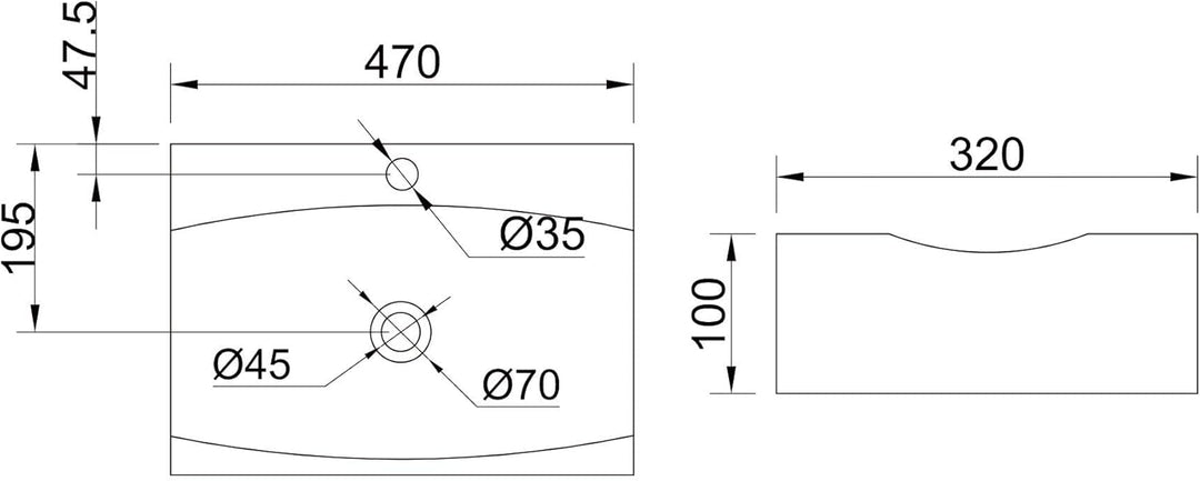 Mai & Mai Aufsatzwaschbecken,weiss Brüssel152B aus Keramik,mit Nano-Beschichtung Weiss | Modell Br15