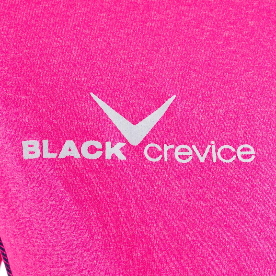 Black Crevice Damen Microfleece Second Layer mit Kapuze, pink/Steel Blue, 46