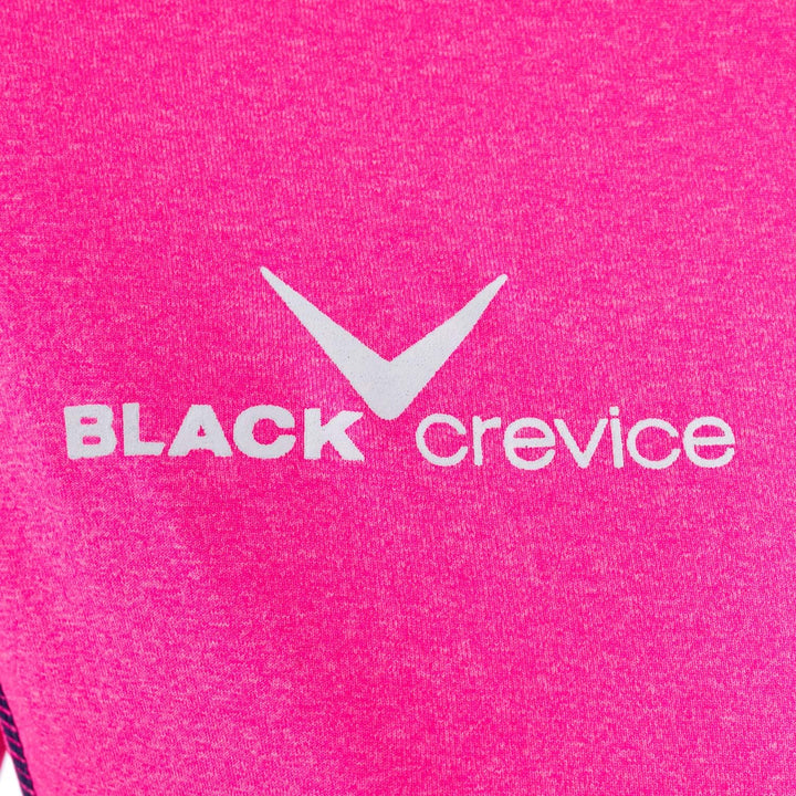 Black Crevice Damen Microfleece Second Layer mit Kapuze, pink/Steel Blue, 46