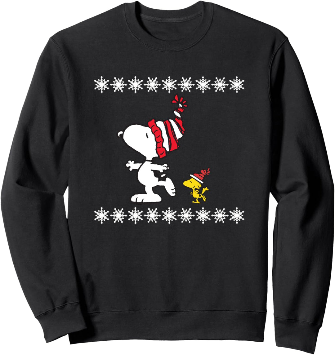 Peanuts Snoopy and Woodstock Feiertags-Skate Sweatshirt