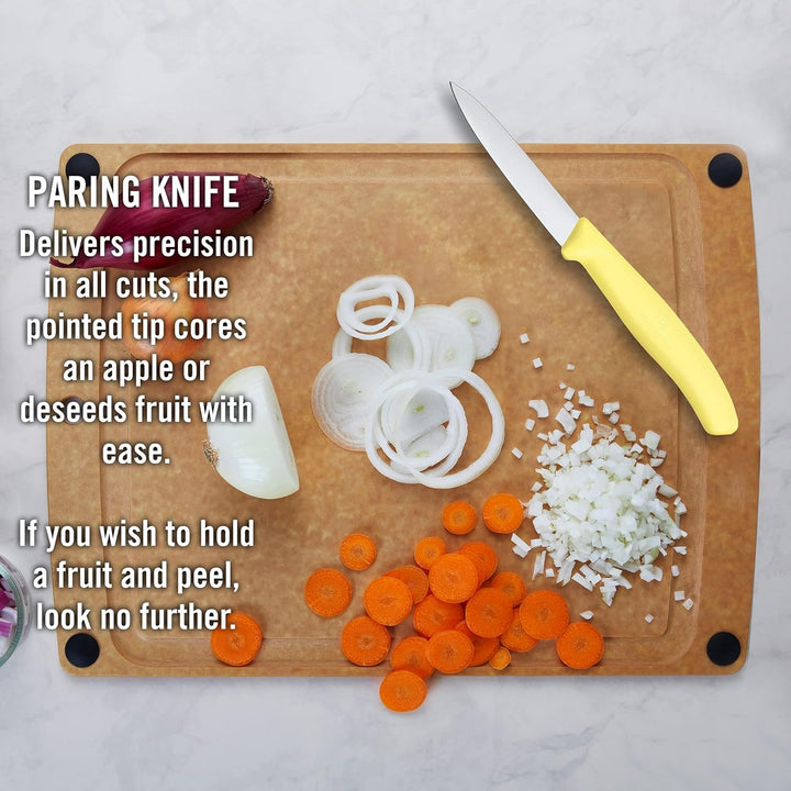 Victorinox, 6.7116.34L2, Swiss Classic, Gemüsemesser-Set, 3-teilig, Extra scharfe Klinge, gerader Sc