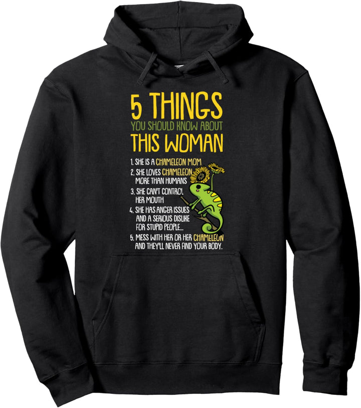 Chamäleon Mama Lustige Eidechse Reptil Haustier Tier Mama Pullover Hoodie