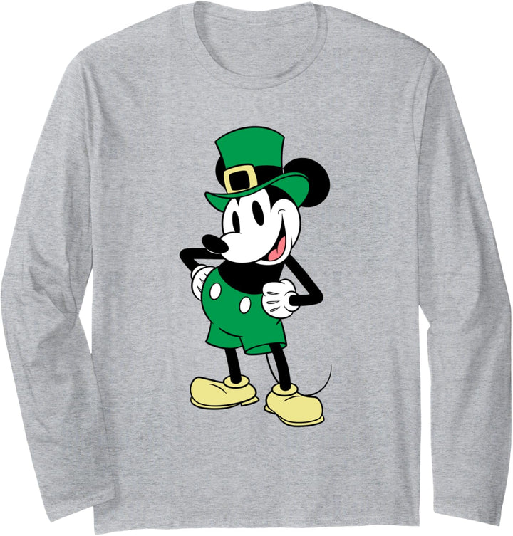 Disney Mickey Mouse & Friends St. Patrick's Day Mickey Langarmshirt