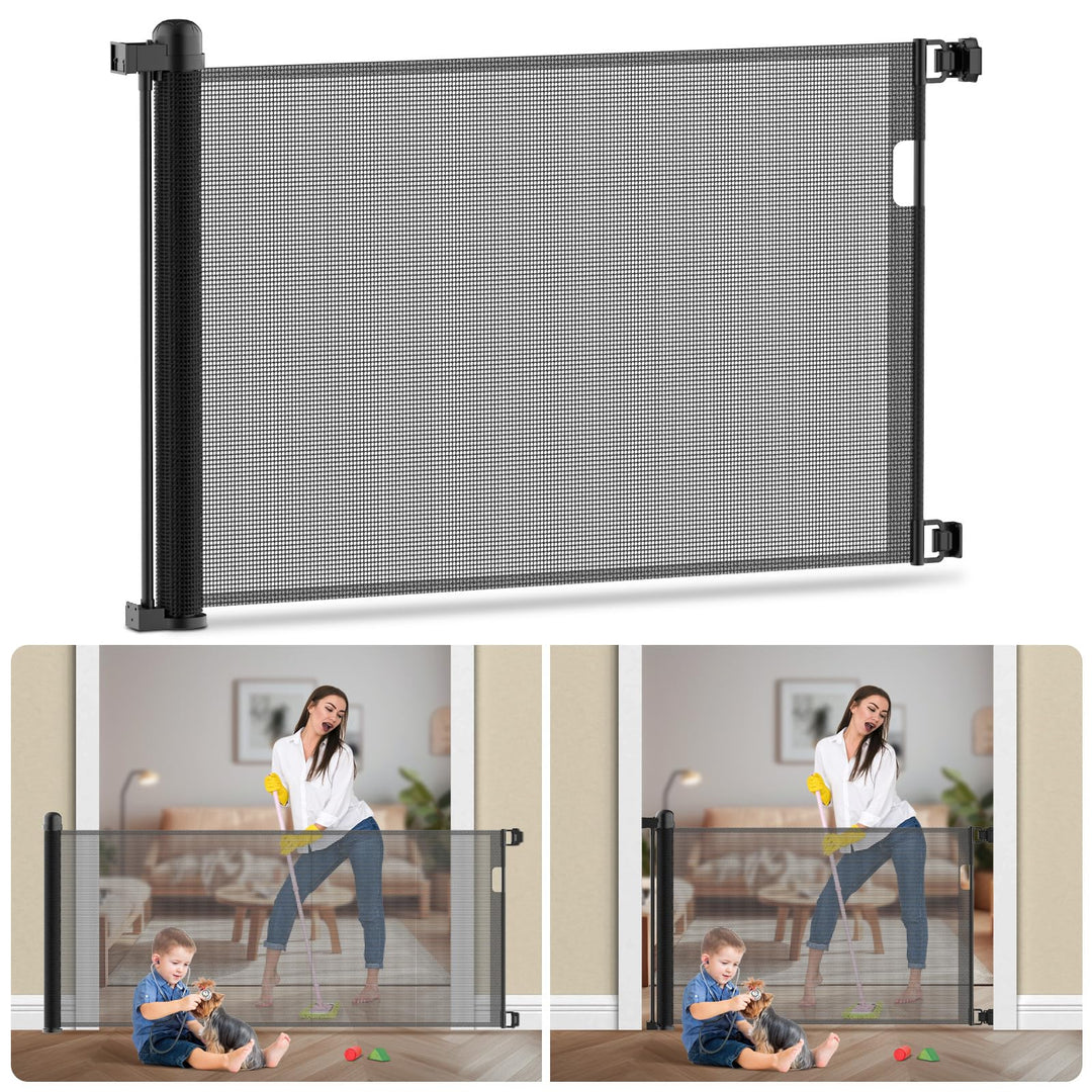 Türschutzgitter Ausziehbar, 180cm Treppenschutzgitter für Kinder Baby, Treppenschutzgitter, Absperrg