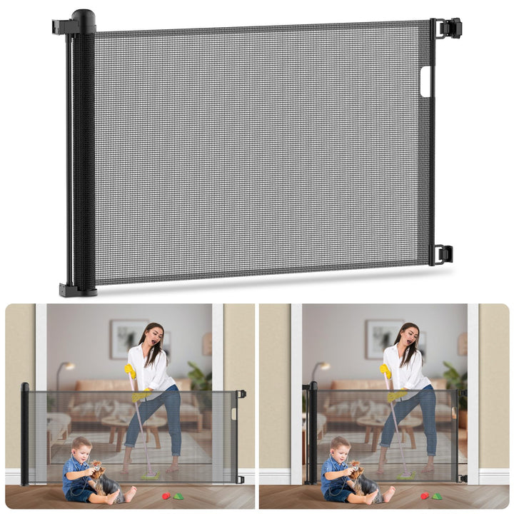 Türschutzgitter Ausziehbar, 180cm Treppenschutzgitter für Kinder Baby, Treppenschutzgitter, Absperrg