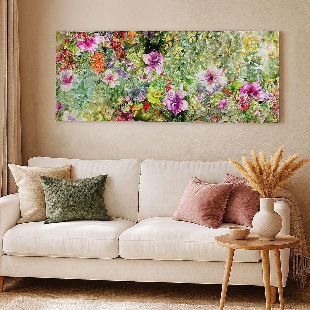 Panorama Bilder auf Leinwand 100x40cm Leinwandbild blume sommer natur Gross Wanddeko Bild Schlafzimm