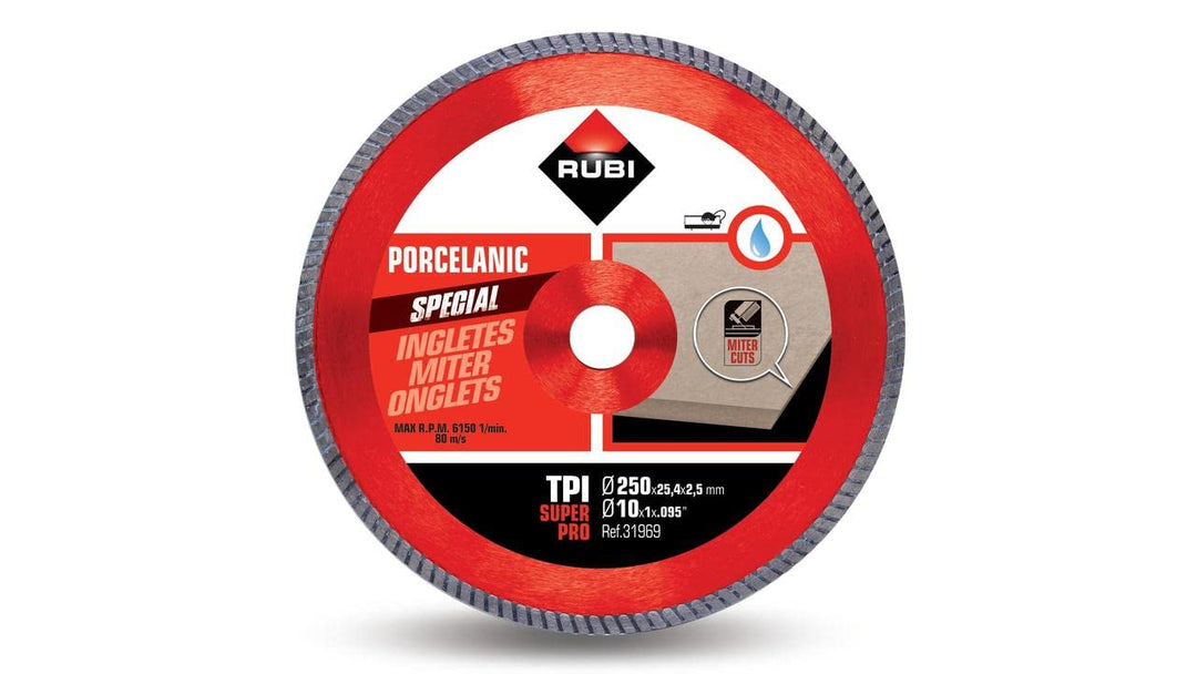 Disque diamant tpi 250 mm super pro RUBI - 31969
