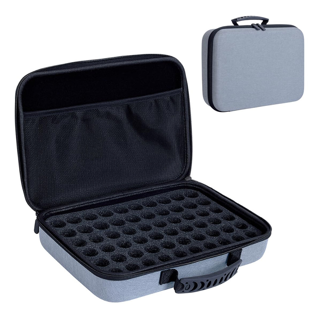 ätherische Öle Tragetasche hält 60 Flasche Lagerung Organizer Grau | hält 60 Flasche für 1-3ML Rolle