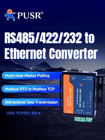 PUSR TCP232-306 RS232 RS485 RS422 zu Ethernet TCP IP Modbus Gateway Seriell Gerät Server Seriell zu