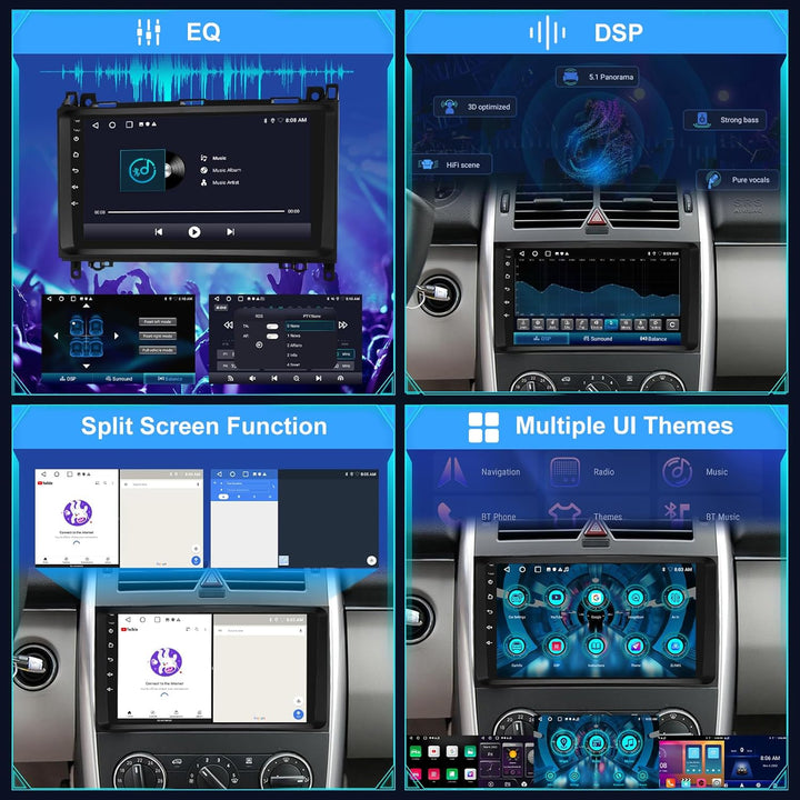 [2+64G] Android 13 Autoradio für Mercedes Benz Klasse A/B/V Klasse Vito Viano Sprinter 2500 3000 W16