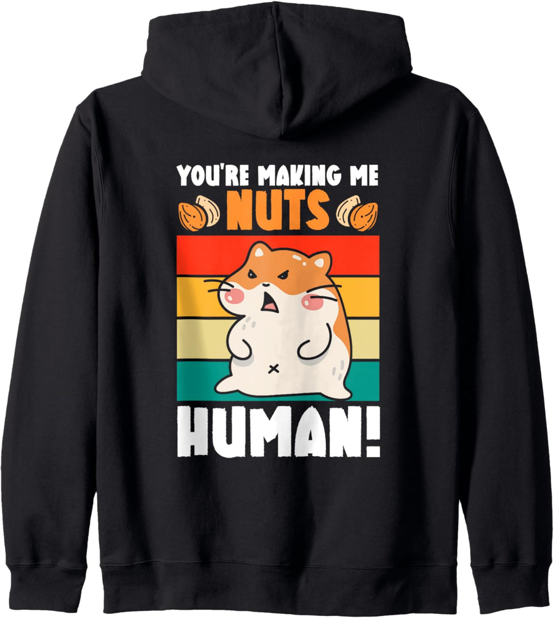 Hamster Nüsse Peanut Sarkasmus Kapuzenjacke