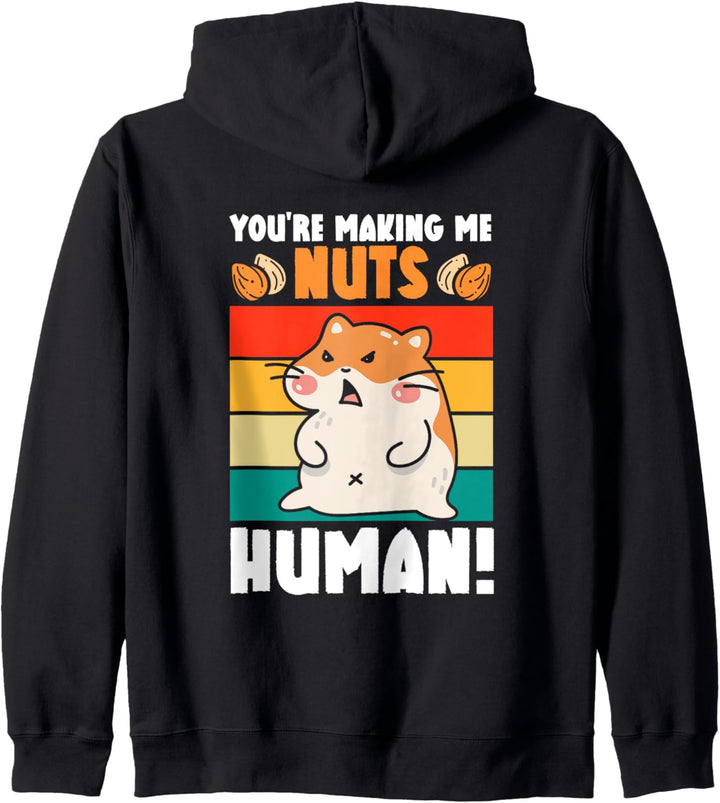 Hamster Nüsse Peanut Sarkasmus Kapuzenjacke