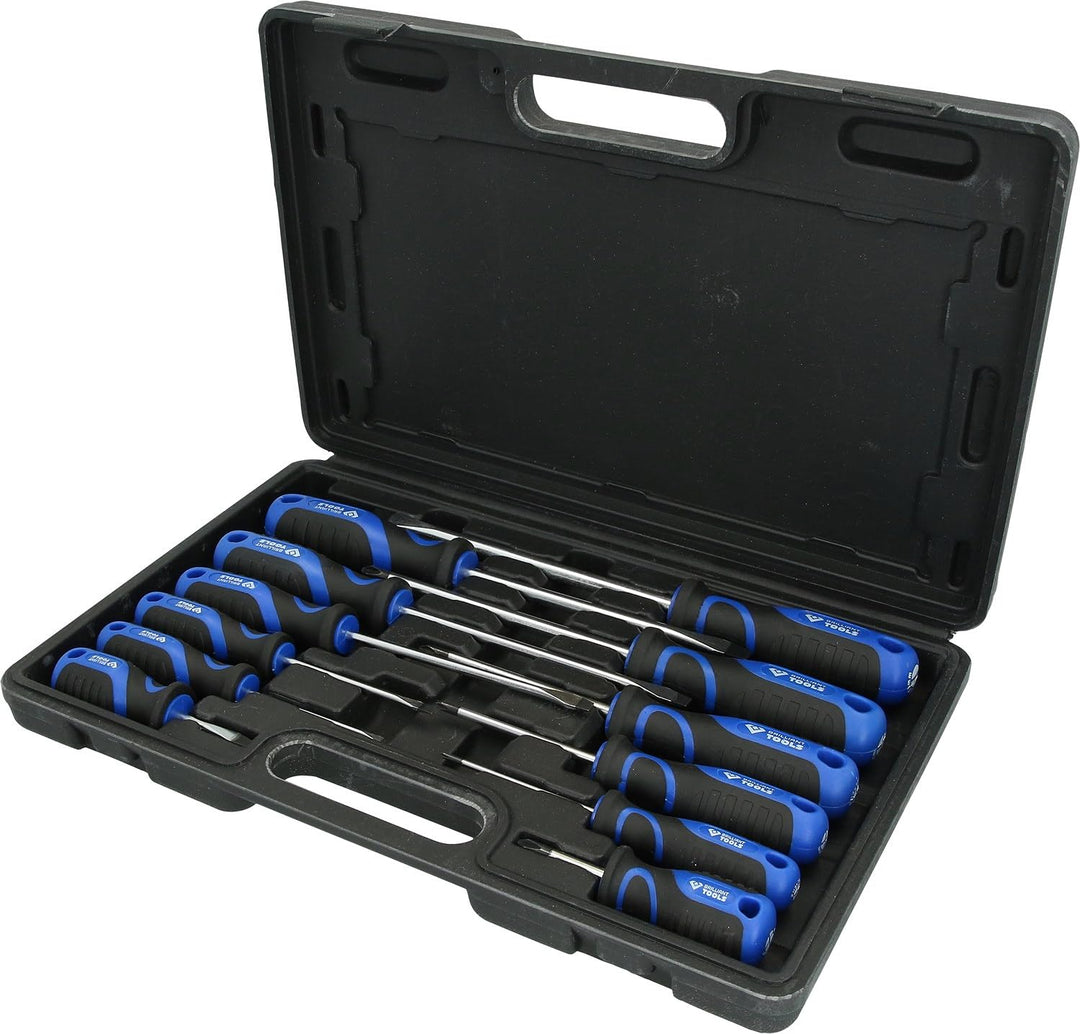 BRILLIANT TOOLS BT033012 Schraubendreher-Satz, 12-tlg, Schlitz, PH [Powered by KS TOOLS] 12-tlg., 12