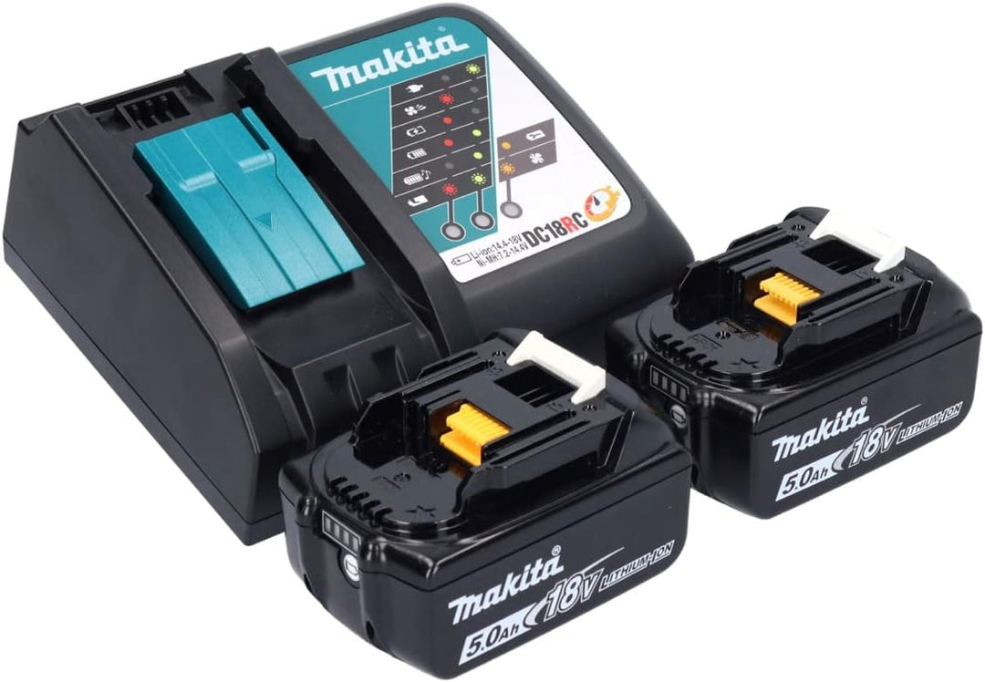 Makita DJR 189 RTJ Akku Reciprosäge Säbelsäge 18 V Brushless + 2x Akku 5,0 Ah + Ladegerät + Makpac