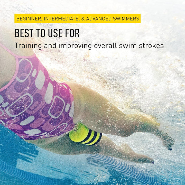 Finis Pull Buoy Foam Ages 12, Yellow/Black, One Size, 0616323200760