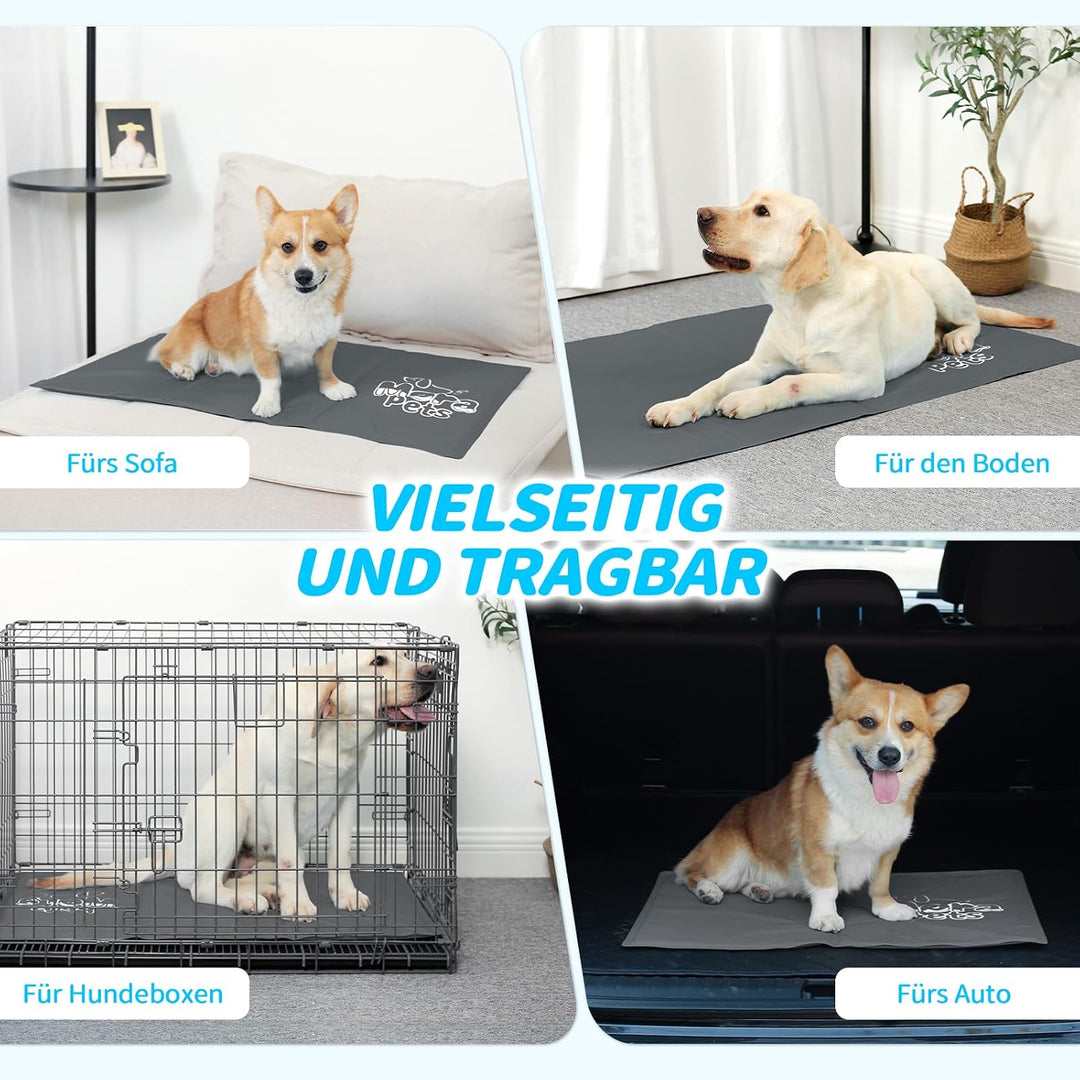 Mora Pets Kühlmatte Hund Kühldecke Hunde Katzen mit Ungiftiges Gel Hundekühlmatte Selbstkühlend Krat