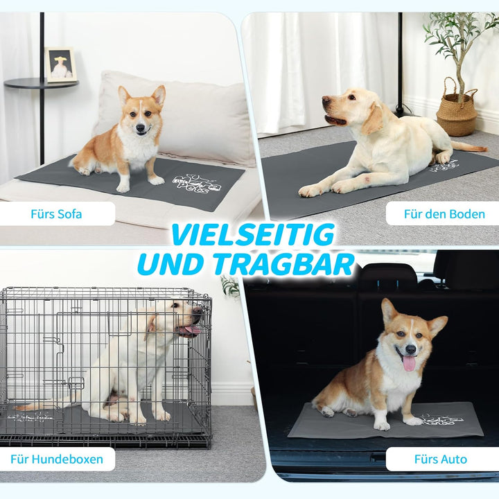 Mora Pets Kühlmatte Hund Kühldecke Hunde Katzen mit Ungiftiges Gel Hundekühlmatte Selbstkühlend Krat