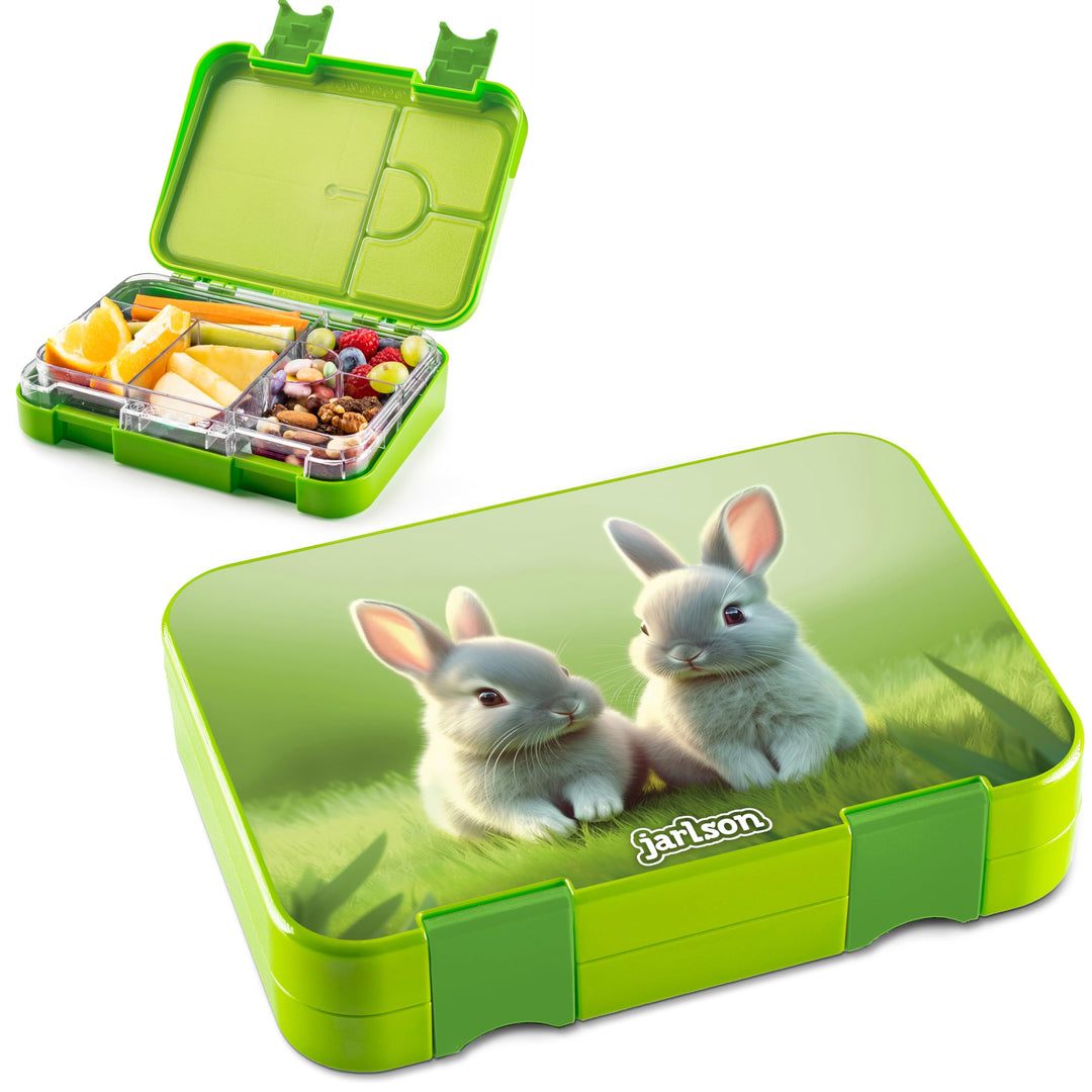 Jarlson® Brotdose Kinder mit Fächern - TONI Lunchbox - Bento Box auslaufsicher – Jausenbox für Kinde