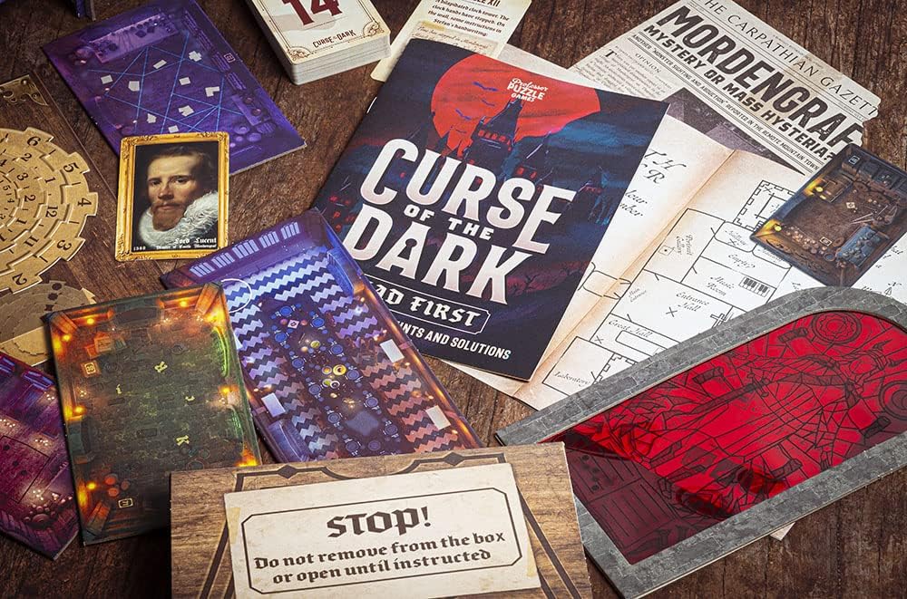 Professor Puzzle Curse of The Dark Escape Room Spiel – Untersuchen Sie das Geheimnis eines verurteil