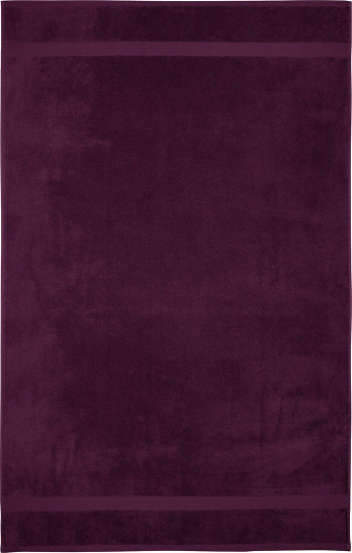 Erwin Müller Badetuch Friedrichshafen 100% Baumwolle aubergine Grösse 100x150 cm - Premium-Qualität,