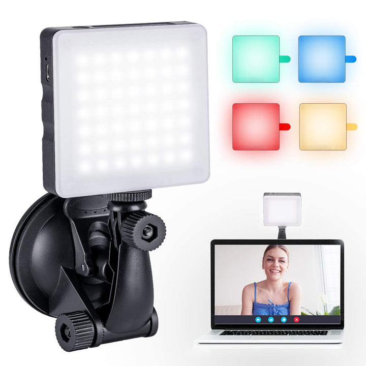K&F Concept Touch Sensor-Licht Leuchten Kamera-Videoleuchte Dimmfähige Beleuchtung + 4 FLeuchten Fil