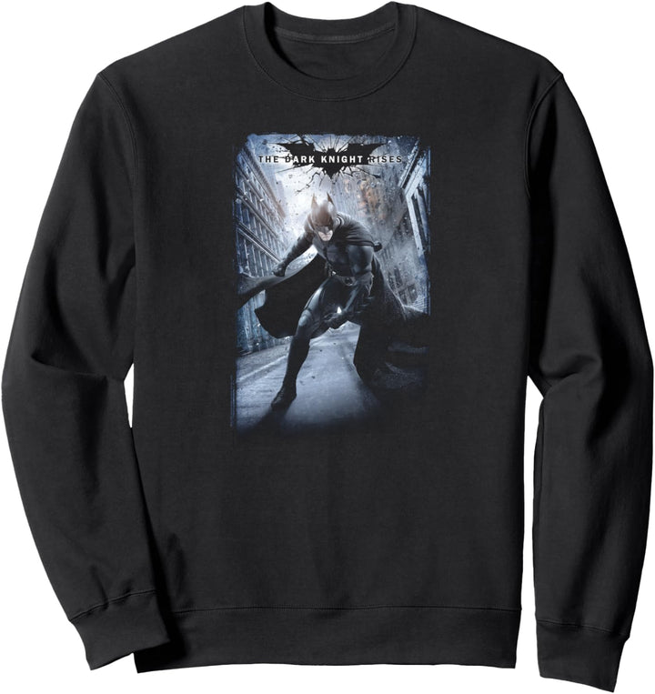 Batman Dark Knight Rises Crumbled Poster Sweatshirt