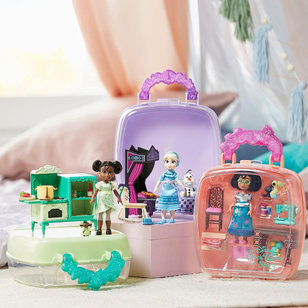 Disney Store Offizielles ELSA Minipuppen-Spielset, Die Eiskönigin - Völlig unverfroren, Once Upon a