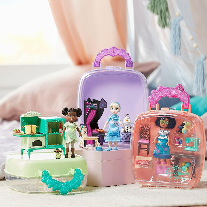 Disney Store Offizielles ELSA Minipuppen-Spielset, Die Eiskönigin - Völlig unverfroren, Once Upon a