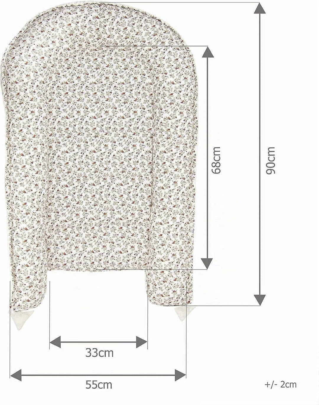 PIMKO Babynest 2seitig Minky Babynestchen für Baby Kuschelnest Babykokon für Säuglinge und Neugebore
