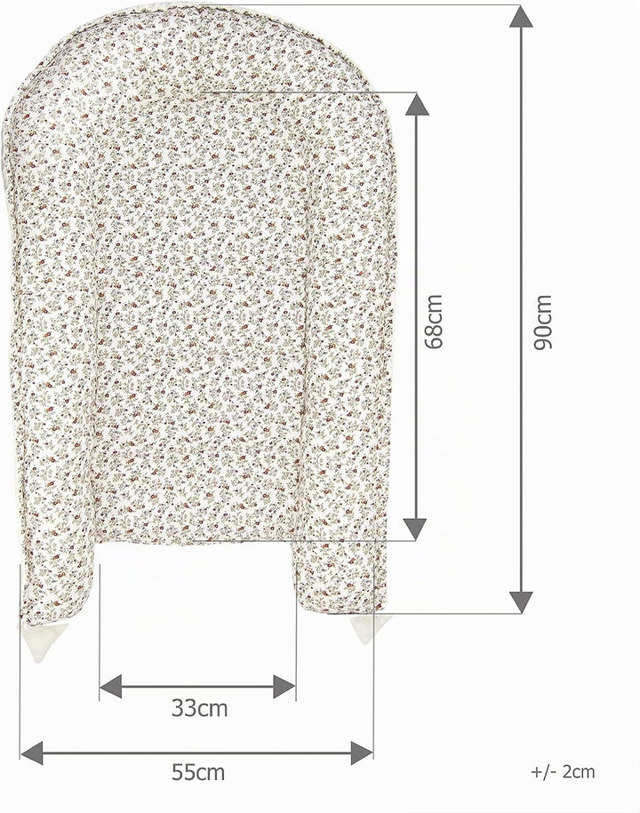 PIMKO Babynest 2seitig Minky Babynestchen für Baby Kuschelnest Babykokon für Säuglinge und Neugebore