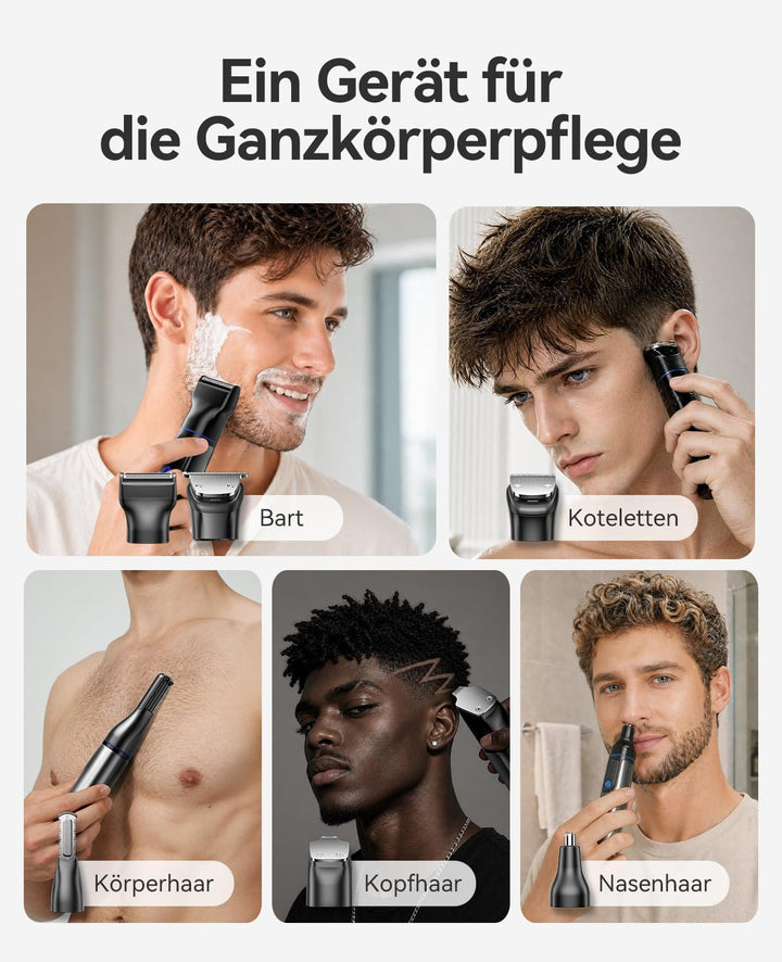 kensen Barttrimmer Herren,18 In 1 Bartschneider Set Wasserdicht Beard Trimmer Usb-C Bart Rasierer El