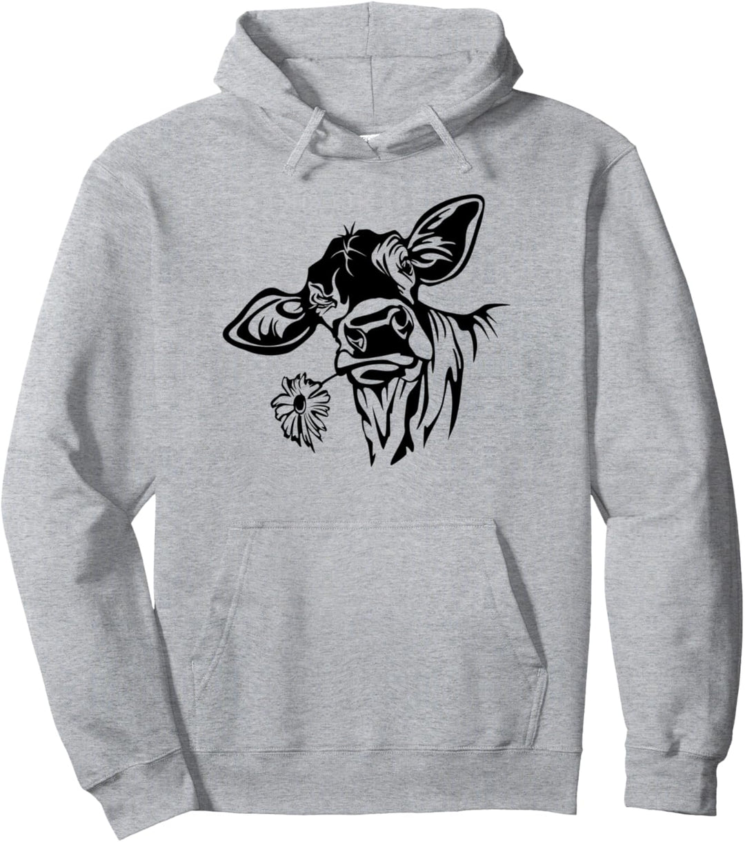 Cute Heifer Cow Highland Cow Pullover Hoodie