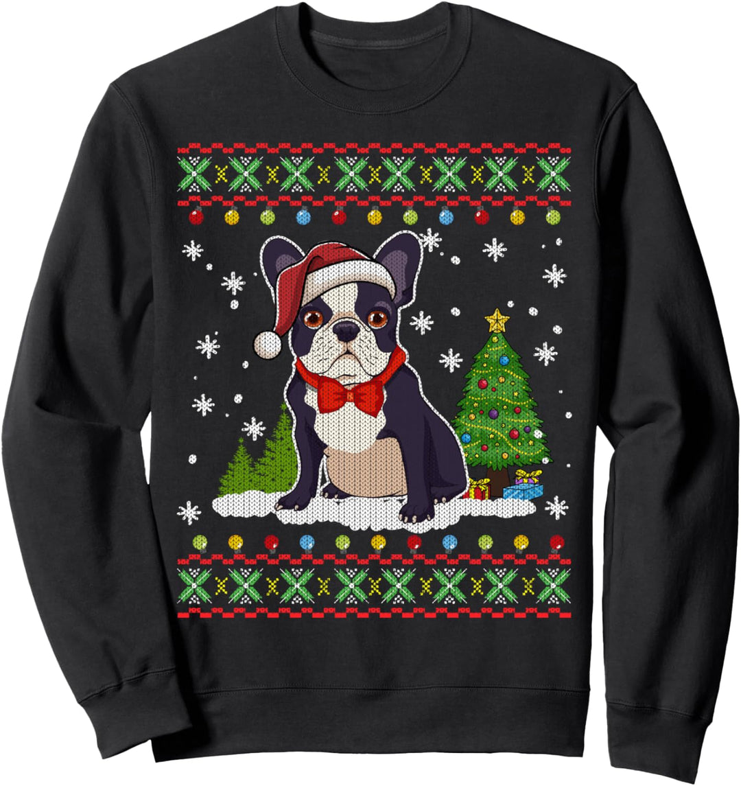Bulldog Ugly Christmas Sweater Gift for Dog Lovers Sweatshirt