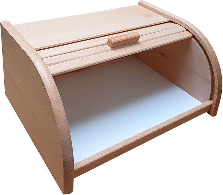 Brot-Box aus Holz, aufrollbar oder herunterklappbar, verschiedene Versionen erhältlich, holz, Raw Wo