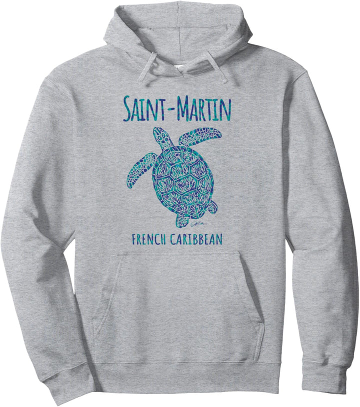 JCombs: Saint Martin, Meeresschildkröte Pullover Hoodie