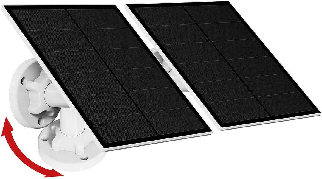 revolt Mini-Solarpanel: 2er-Set Solarpanels für Akku-IP-Kameras mit USB-C, 5 W, 5 V, IP65 (Mini-Sola