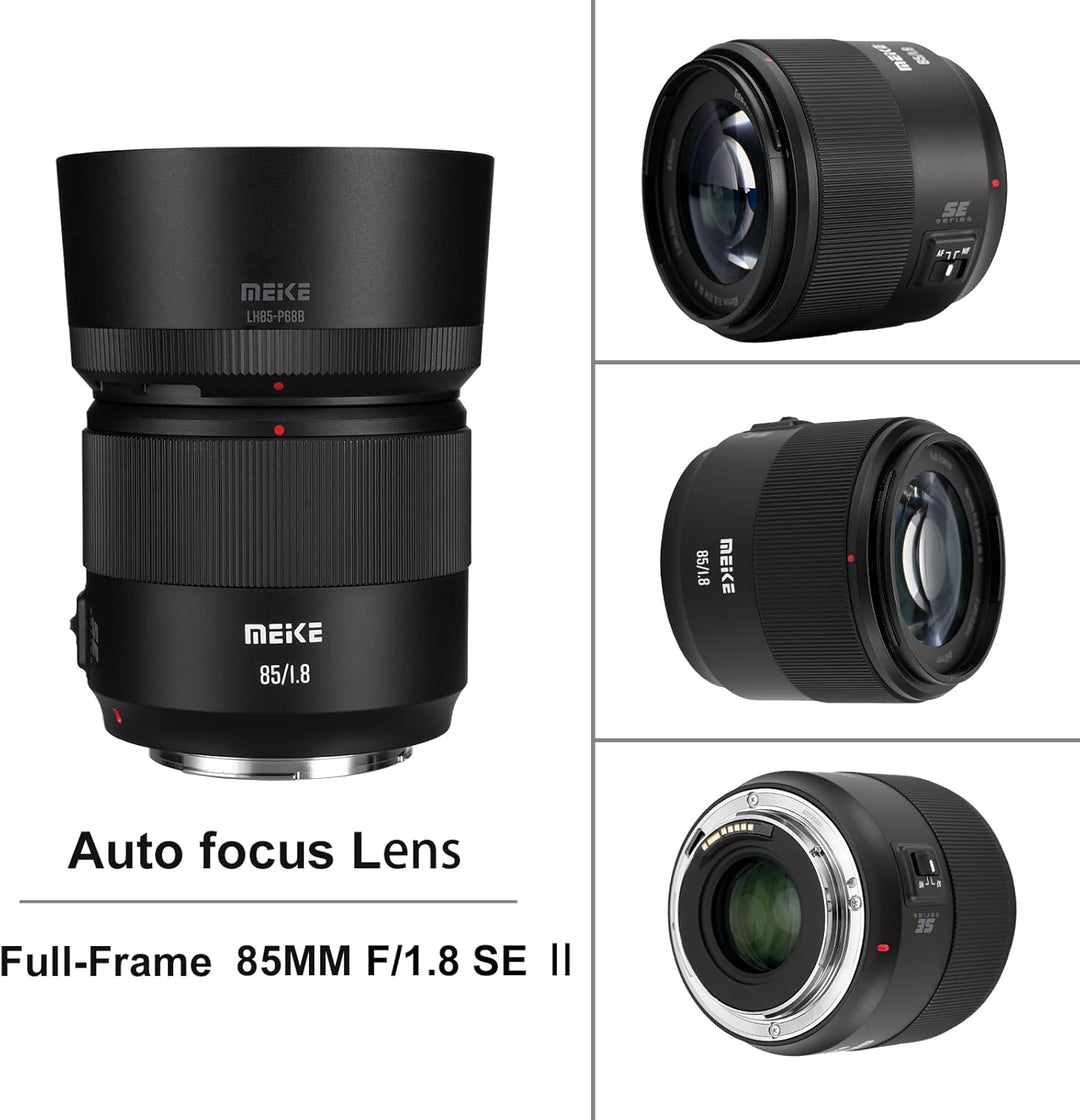 Meike 85mm f1.8 SE II Vollformat STM Hochauflösendes 8K Autofokus Mittel-Teleobjektiv für Canon EOS
