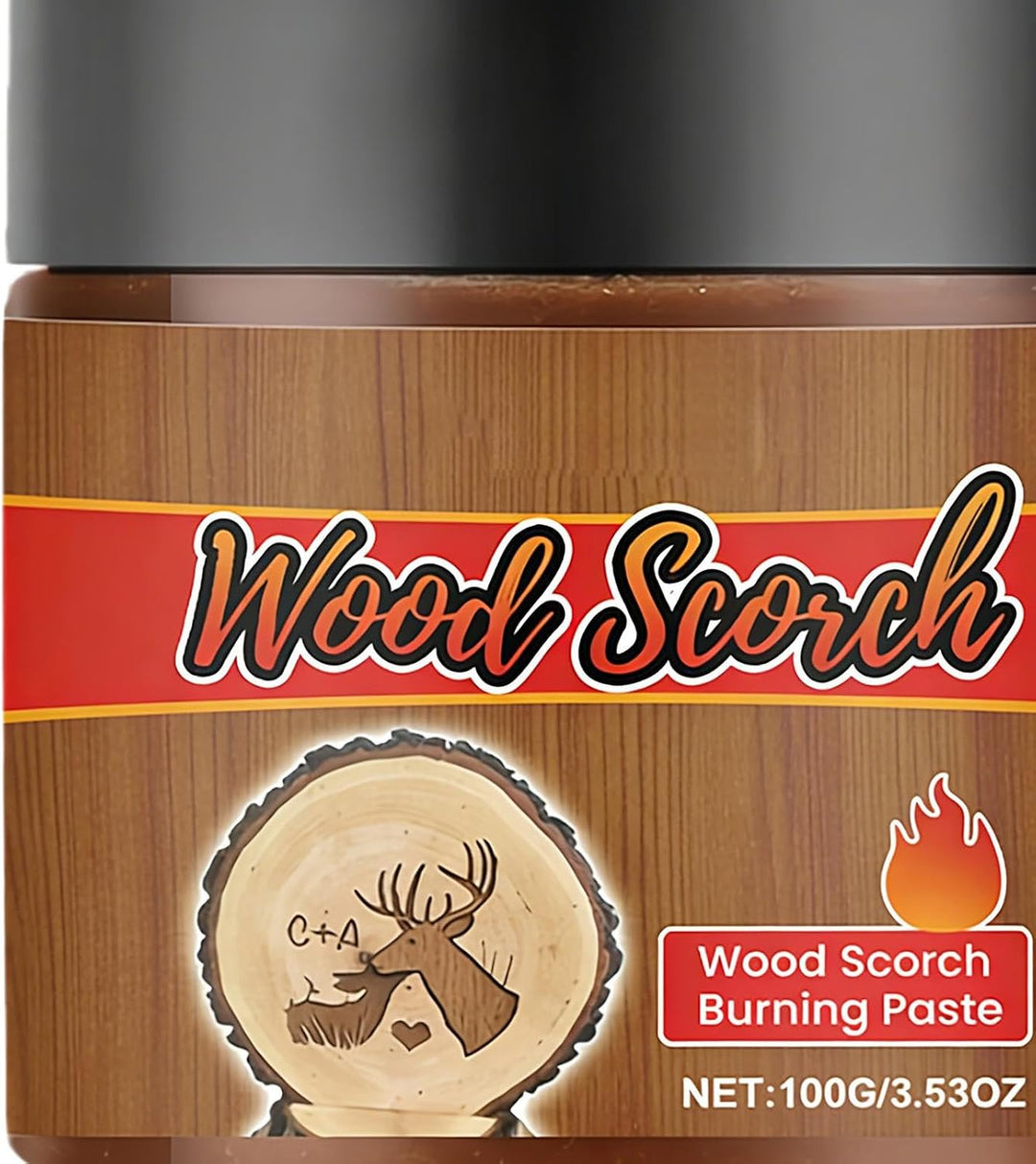 Farbe Für Die Holzbrennkunst,100 Gramm Präzisions Gel Für Holz Brenn Werkzeuge | Brandpaste Für Holz