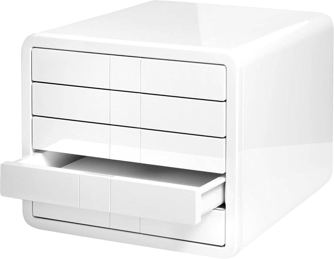 HAN Schubladenbox i-BOX, Schreibtischbox mit 5 Schubladen bis A4/C4, Auszugsperre, diskretes Beschri
