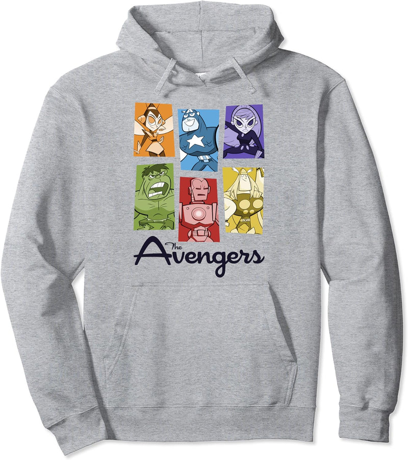 Marvel Avengers Retro Style Panels Pullover Hoodie