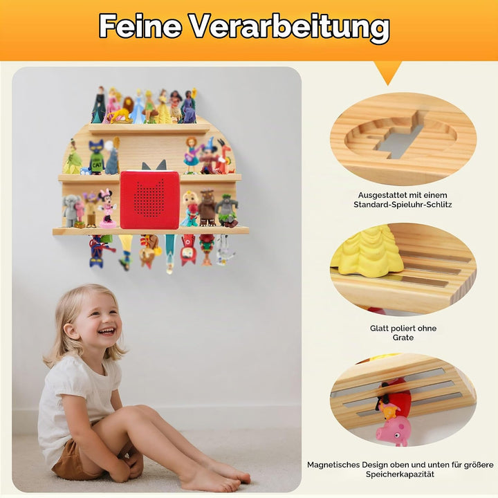 Magnetisches Regal für Tonie Figuren,Wandregale für die Toniebox,Organizer zur Aufbewahrung von Toni