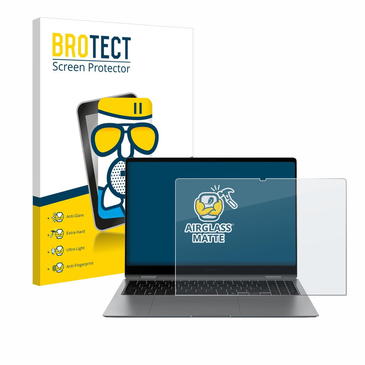 BROTECT Entspiegelungs Schutzglas für Samsung Galaxy Book5 Pro 360 16" Schutzfolie Panzer Folie Glas