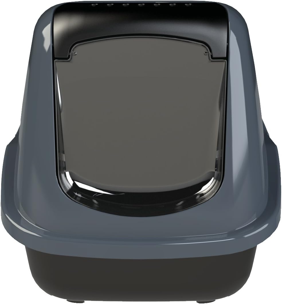 PeeWee EcoHouse Katzentoilette, Schwarz/Grau