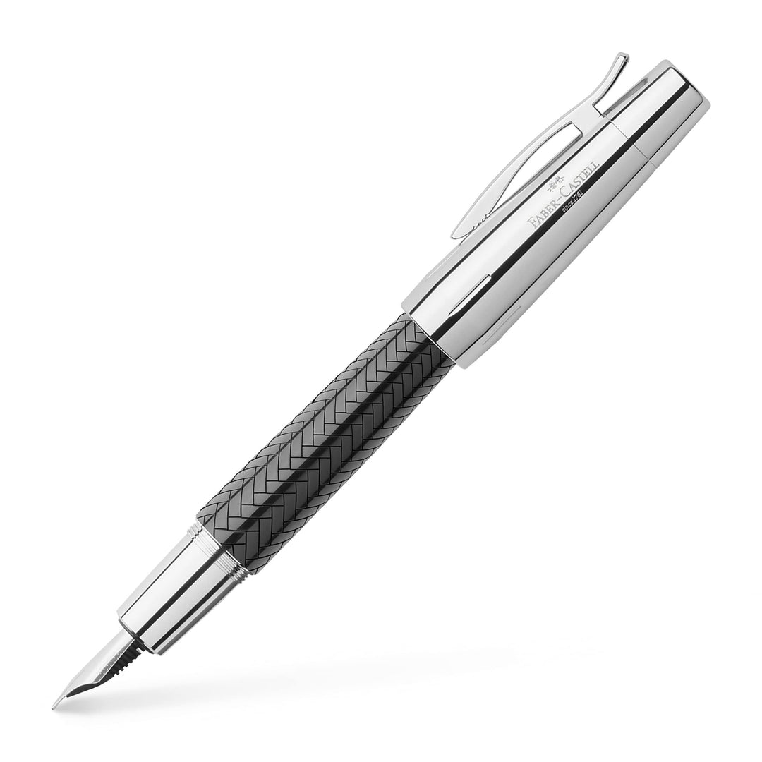 Faber-Castell 148240 - Füller e-motion Edelharz Parkett, Federbreite M, inkl. Geschenkverpackung und