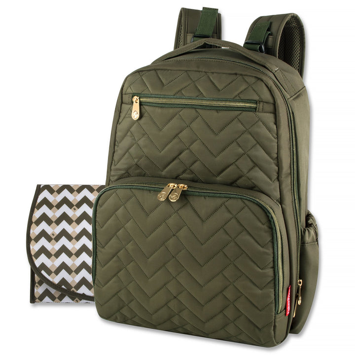 Baby Essentials Fisher-Price Signature Morgan Rucksack Wickeltasche mit Wickelunterlage, Kinderwagen